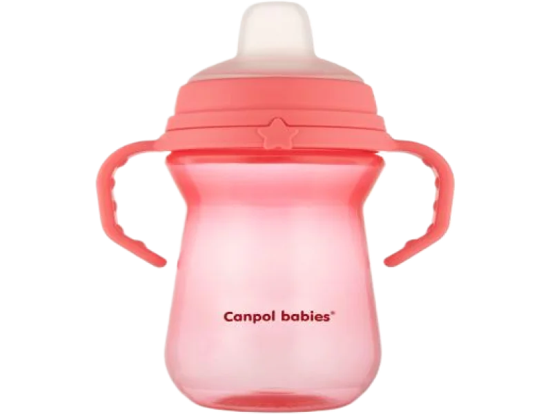 CANPOL BABIES Kubek niekapek z miękkim ustnikiem FirstCup, sprzęt medyczny