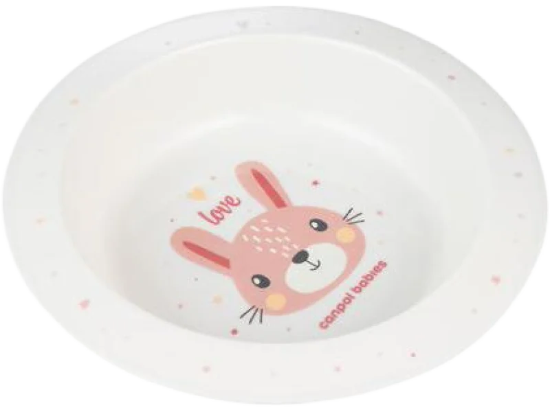 CANPOL BABIES Miska Plastikowa CUTE ANIMALS Królik 4/412