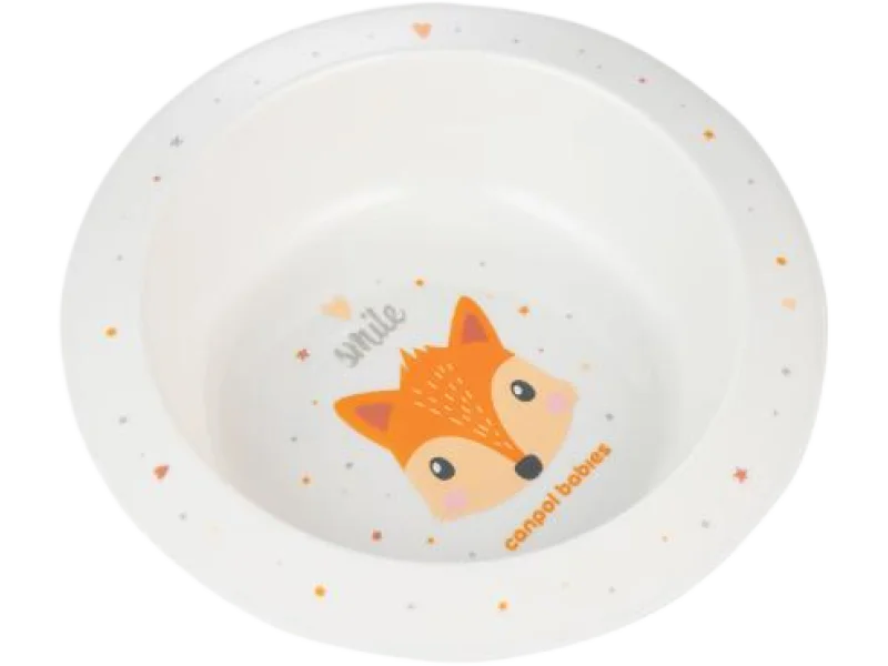 CANPOL BABIES plastikowa miseczka cute animals lisek, pojemnik