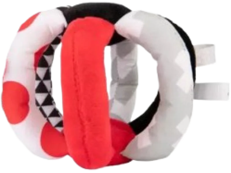 CANPOL BABIES Pluszowa piłka kontrastowa SENSORY TOYS 68/082, zabawka sensoryczna