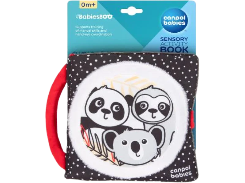 CANPOL BABIES Sensoryczna książeczka manipulacyjna BabiesBoo Panda, sprzęt medyczny