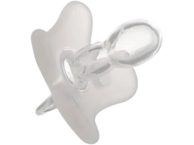 CANPOL BABIES Smoczek 100% silikonowy 0-6m symetryczny 24/001 biały, sprzęt medyczny