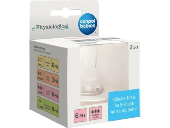 Zdjęcie produktu CANPOL BABIES smoczek silikonowy do butelki S-Shape L (średni) 6m+, sprzęt medyczny