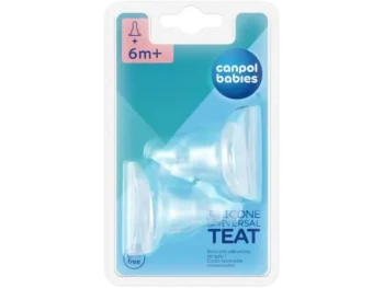 Zdjęcie produktu CANPOL BABIES Smoczek silikonowy okrągły kaszka 6m+, sprzęt medyczny