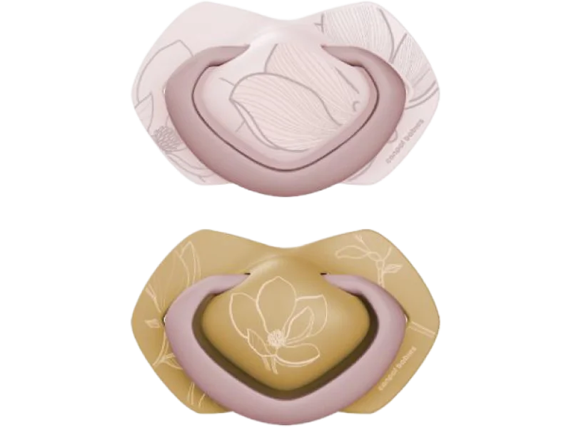 CANPOL BABIES Smoczek silikonowy symetryczny Light touch GOLD 6-18m, sprzęt medyczny