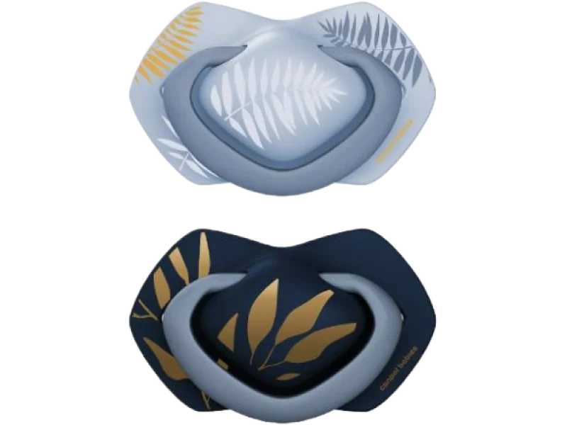 CANPOL BABIES Smoczek silikonowy symetryczny Light touch GOLD