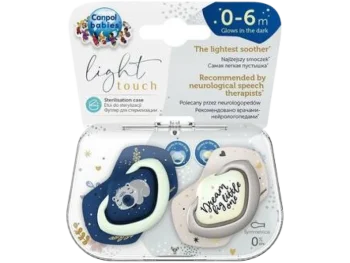 Zdjęcie produktu CANPOL BABIES smoczek silikonowy symetryczny świecący w ciemności SLEEPY KOALA