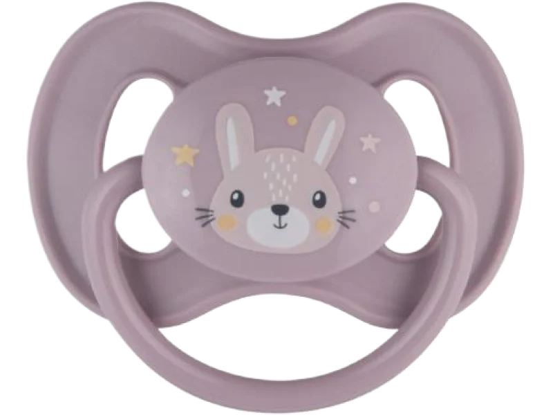 Canpol Babies Smoczek uspokajający kauczukowy 6-18m Animals różowy 22/594, sprzęt medyczny