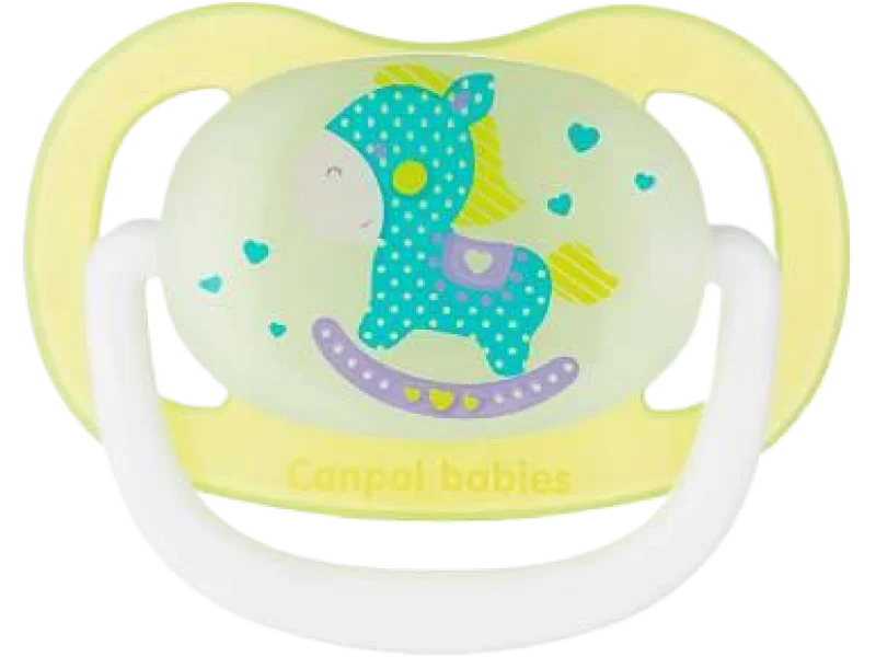 CANPOL BABIES Smoczek uspokajający silikon anatomiczny TOYS zielony, sprzęt medyczny