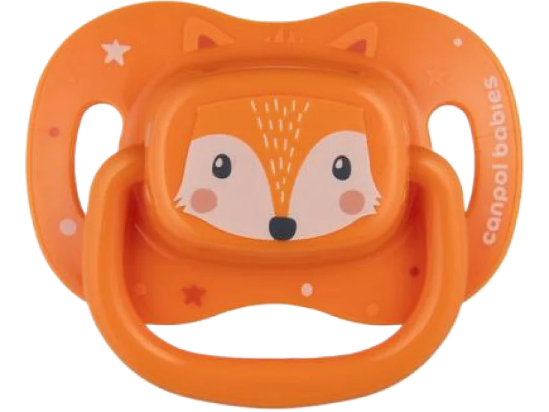 CANPOL BABIES Smoczek uspokajający silikonowy symetryczny CUTE ANIMALS, sprzęt medyczny