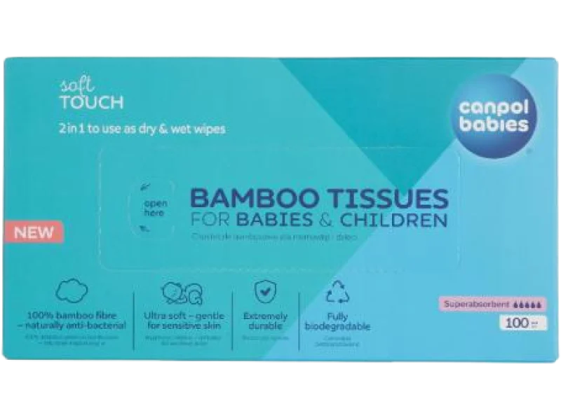 CANPOL BABIES Suche chusteczki bambusowe dla niemowląt i dzieci