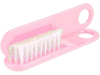 Zdjęcie produktu CANPOL BABIES Szczotka do włosów z naturalnego włosia różowa, sprzęt medyczny