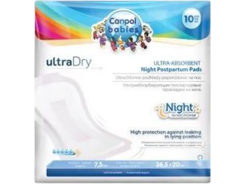 CANPOL BABIES Ultrachłonne podkłady poporodowe na noc Ultra Dry
