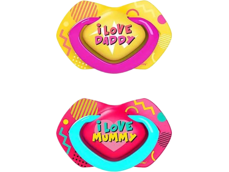 CANPOL Smoczek silikonowy symetryczny NEON LOVE