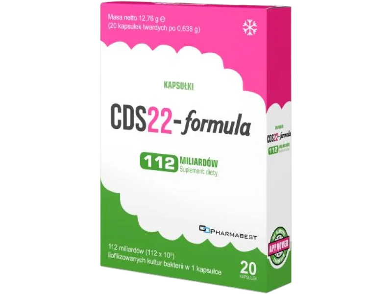 CDS22-formula 112 mld liofilizowanych kultur bakterii (dawniej Vivomixx), kapsułki twarde