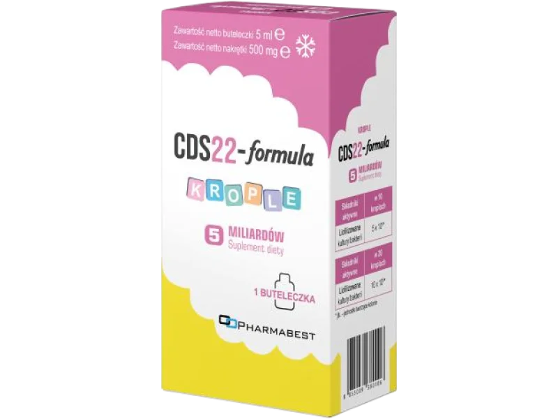 CDS22-formula 5 mld liofilizowanych kultur bakterii (dawniej Vivomixx), krople
