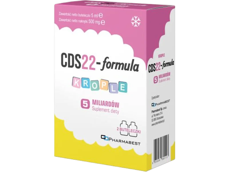CDS22-formula 5 mld liofilizowanych kultur bakterii, krople