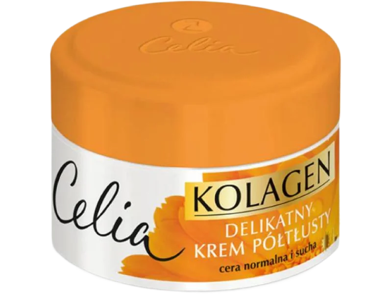 CELIA Kolagen Delikatny krem półtłusty do cery normalnej i suchej z Nagietkiem