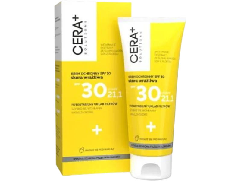 CERA+ Solutions Krem ochronny SPF30 skóra wrażliwa