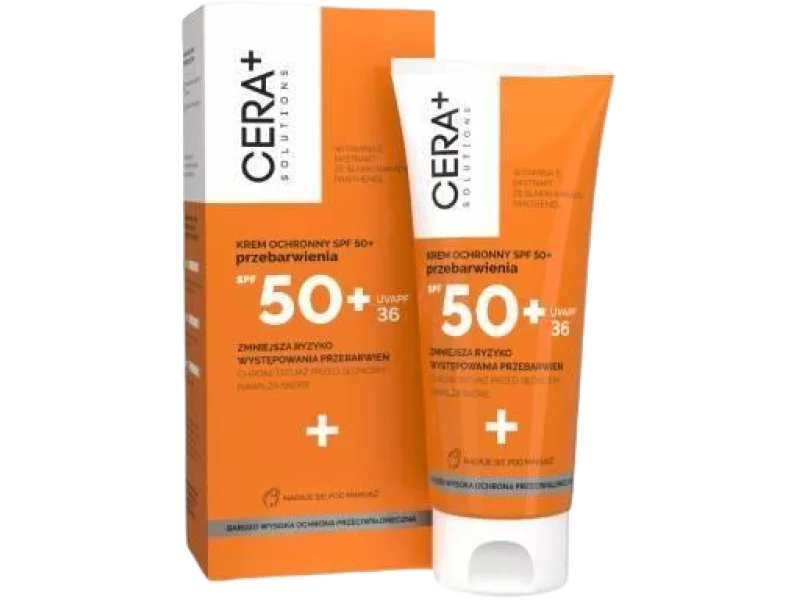 CERA+ Solutions Krem ochronny SPF50+ przebarwienia