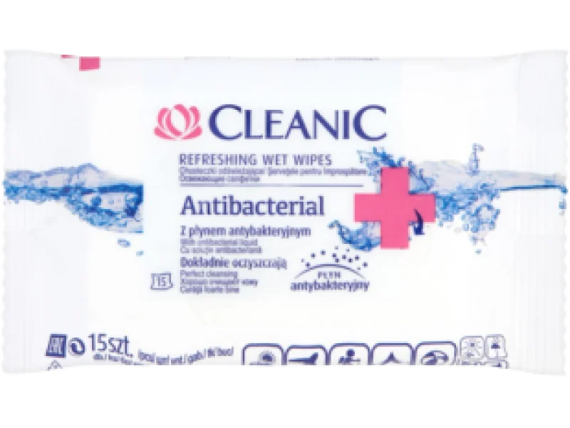 CLEANIC Antibacterial Chusteczki antybakteryjne