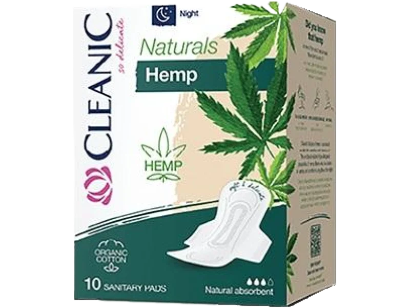 CLEANIC NATURALS Hemp Night Podpaski na noc