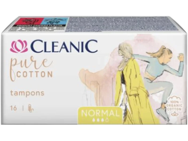 Cleanic Pure Cotton Normal Tampony, środki chłonne