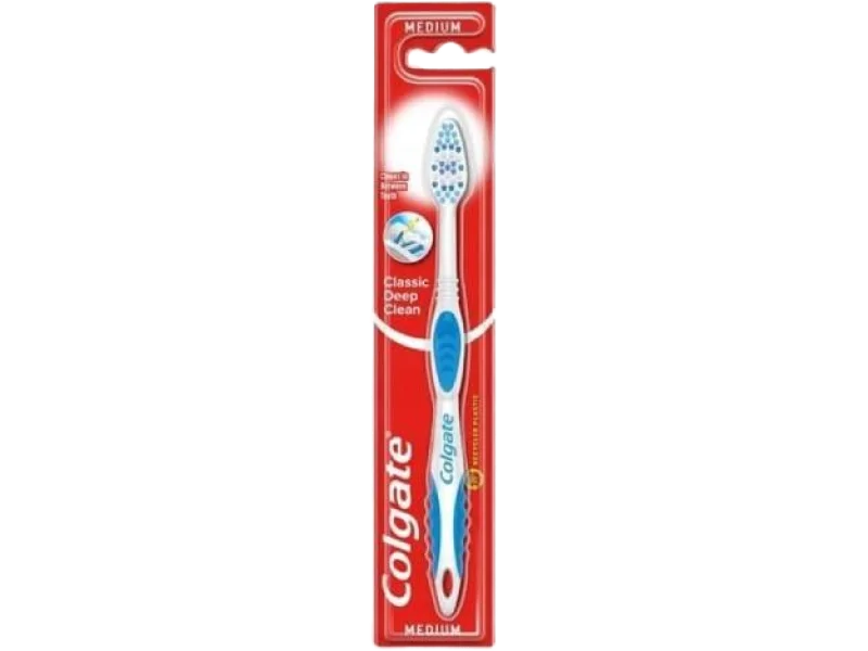 COLGATE Deep Clean Medium Szczoteczka do zębów średnia, sprzęt medyczny