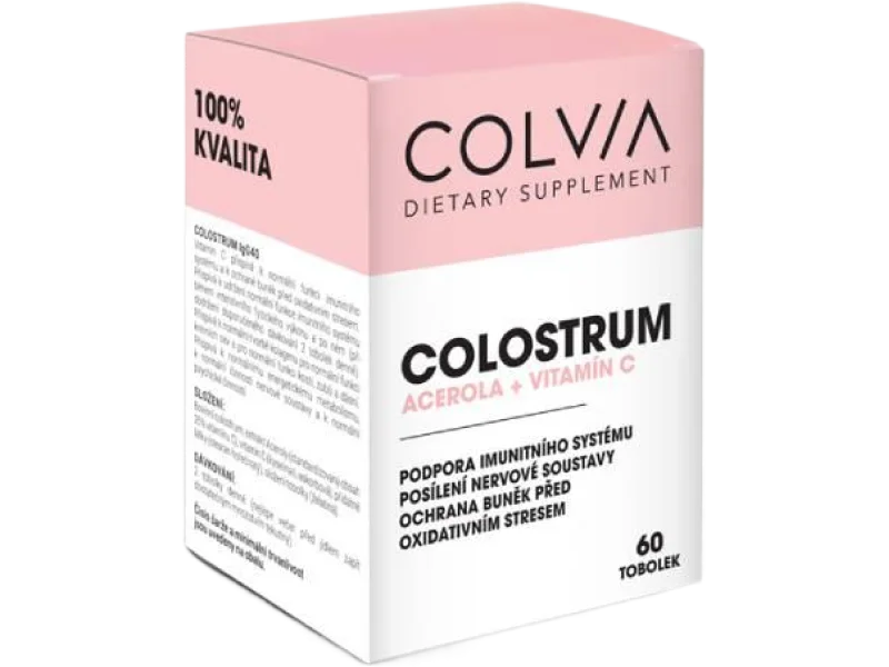 Colvia Colostrum + Acerola + Witamina C, kapsułki