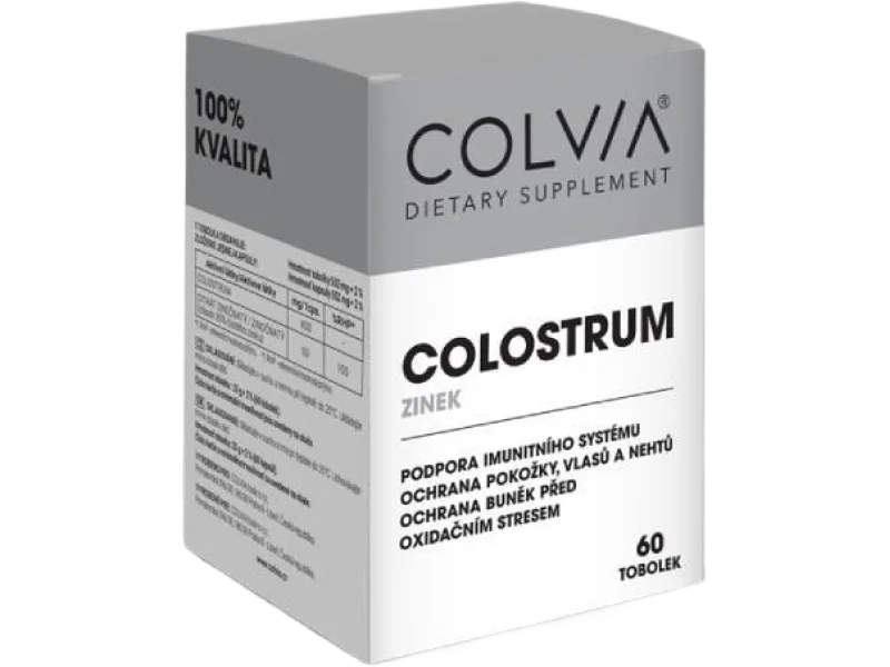 Colvia Colostrum + Cynk na wsparcie odporności, kapsułki