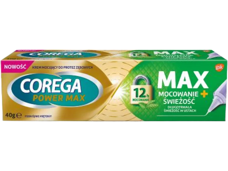 COREGA Power Max Krem mocujący do protez Mocowanie + Świeżość