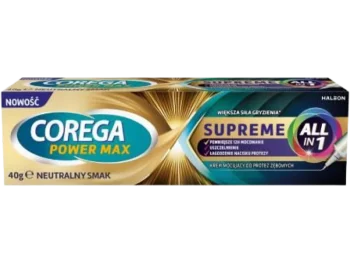 Corega Power Max Supreme All in 1 Krem mocujący do protez zębowych neutralny smak