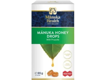 Zdjęcie produktu Cukierki z Miodem Manuka MGO™ 400+, propolisem i witaminą C, pastylki do ssania