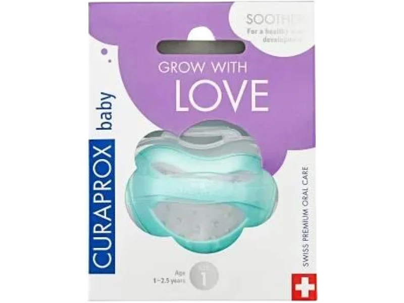 CURAPROX BABY Breathe Easy Smoczek turkusowy 1-2,5 r. rozmiar 1