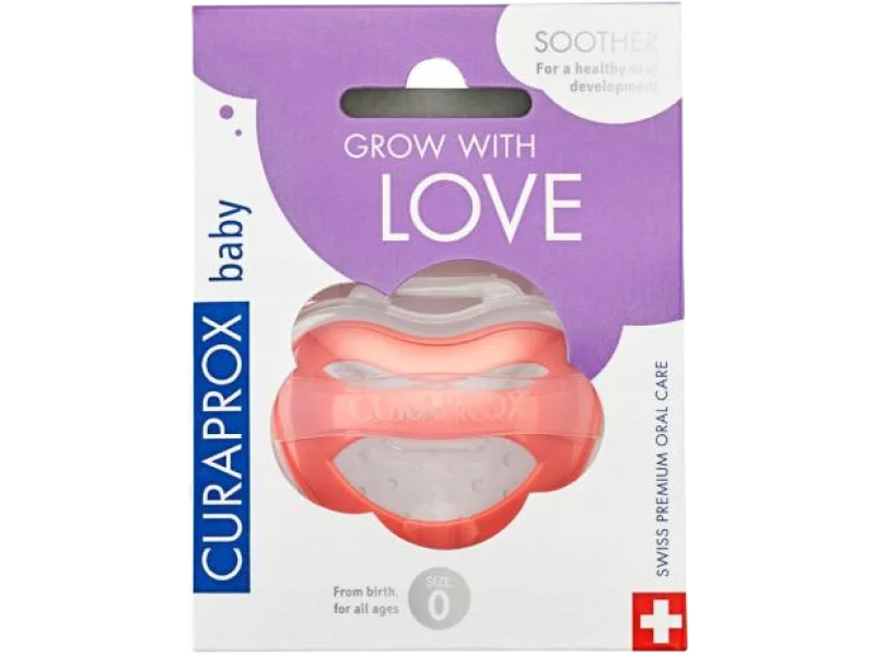 CURAPROX Baby Smoczek Rozmiar 0 0-7m Pomarańczowy, sprzęt medyczny