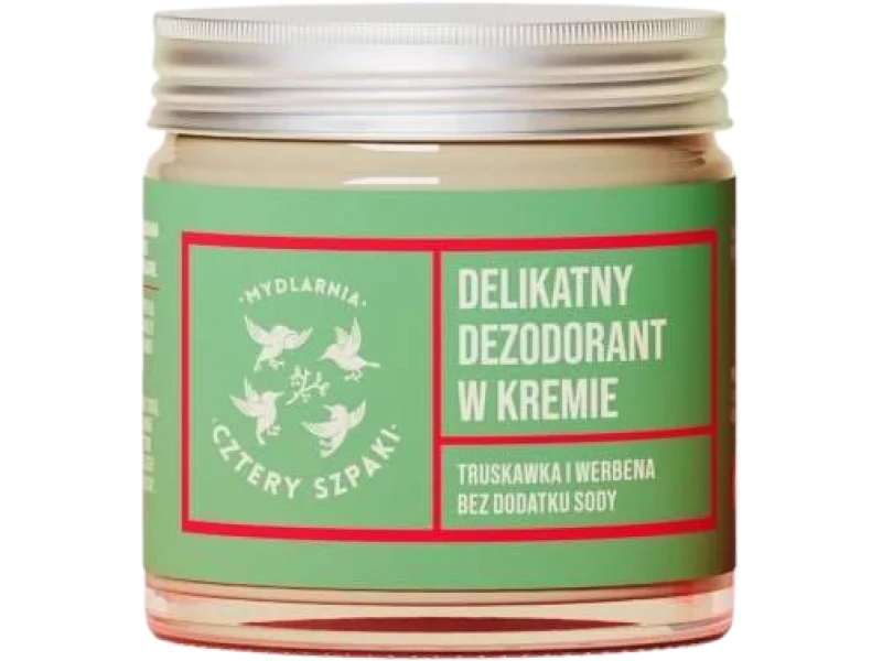 CZTERY SZPAKI (4szpaki) Delikatny dezodorant Truskawka i Werbena, krem