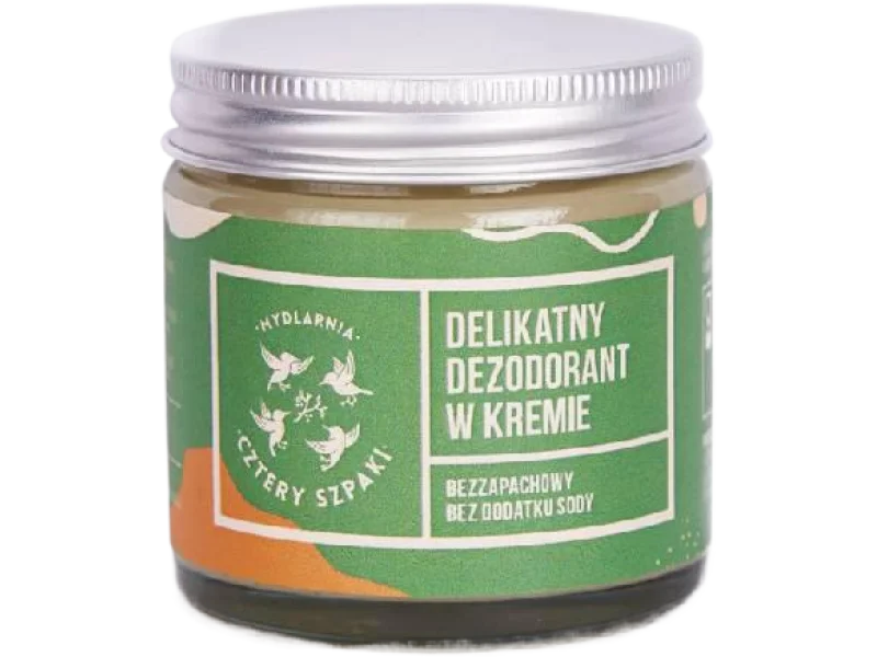 CZTERY SZPAKI (4szpaki) Delikatny dezodorant w kremie bezzapachowy