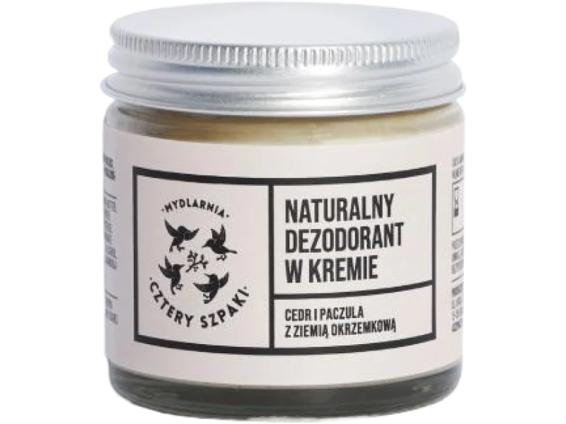 CZTERY SZPAKI (4szpaki) Dezodorant Cedr i Paczula, krem