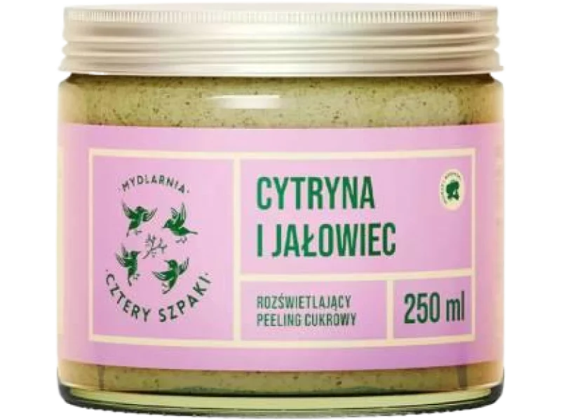 CZTERY SZPAKI Peeling rozświetlający Cytryna i Jałowiec