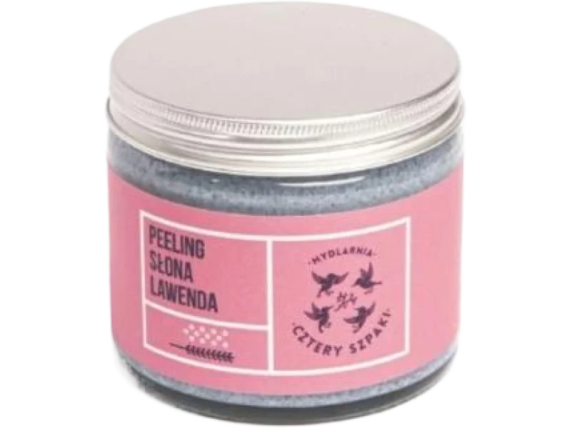 CZTERY SZPAKI Peeling Słona Lawenda z solą morską i himalajską