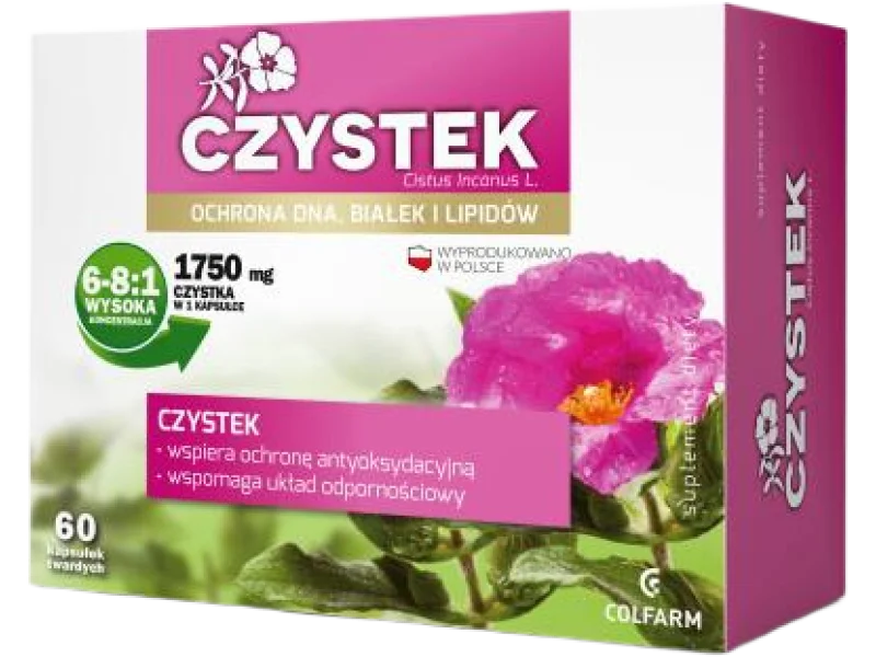 Czystek Colfarm, kapsułki twarde, 250 mg