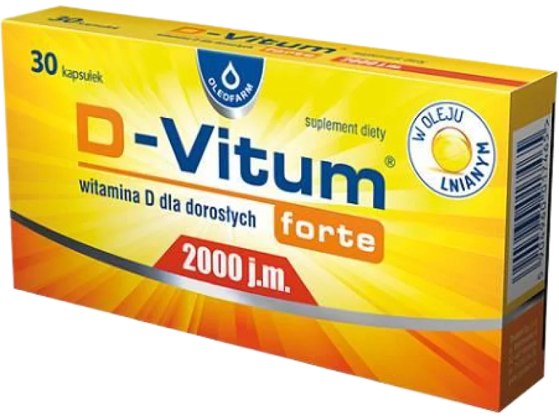 D-Vitum Forte 2000 j.m. Witamina D, kapsułki, 2000 j.m.