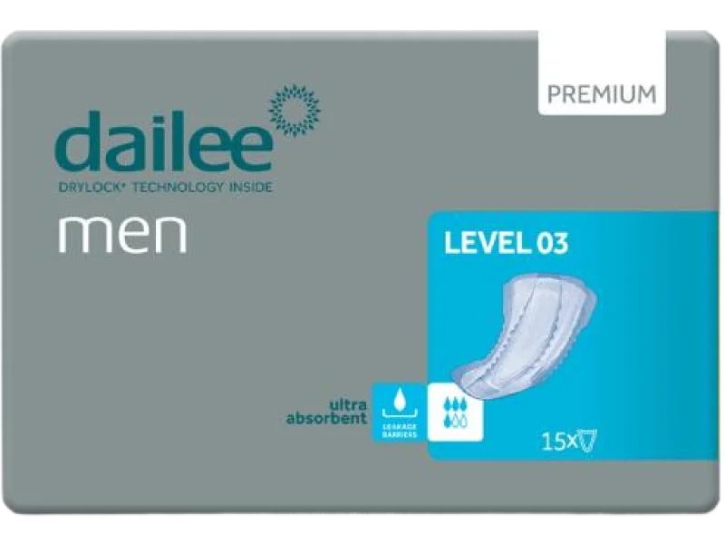 DAILEE Men Premium Level 3 Wkładki anatomiczne dla mężczyzn, środki chłonne