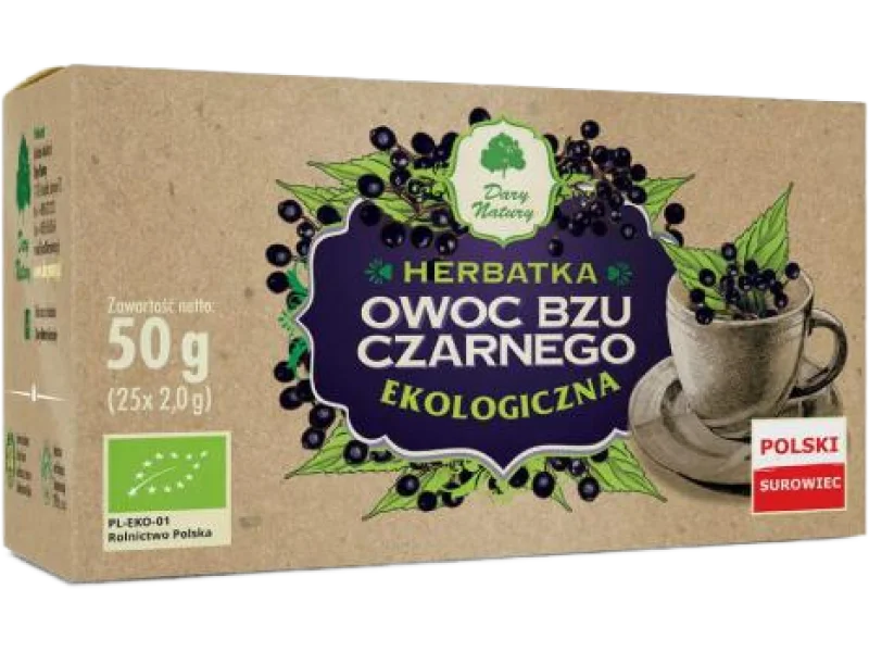 DARY NATURY Bez czarny owoc EKO, zióła do zaparzania