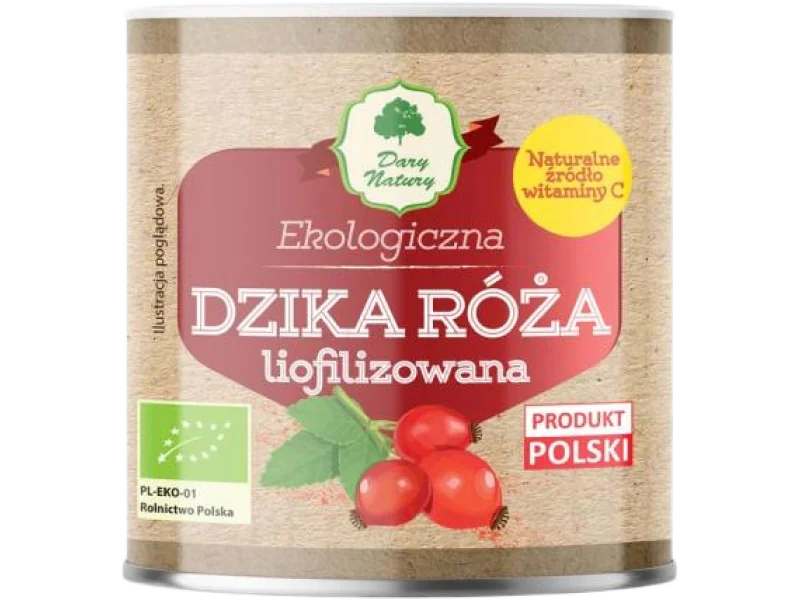 DARY NATURY Dzika róża liofilizowana, proszek