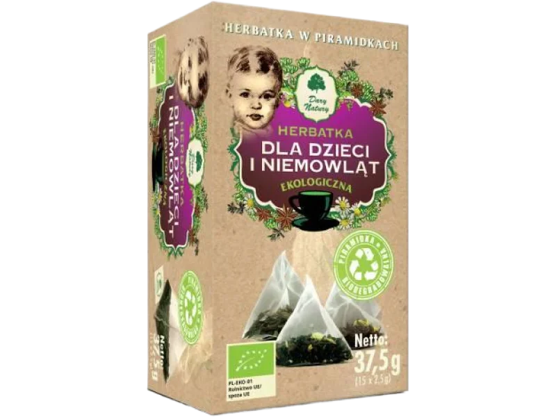 DARY NATURY Ekologiczna Herbatka dla dzieci i niemowląt, zioła do zaparzania