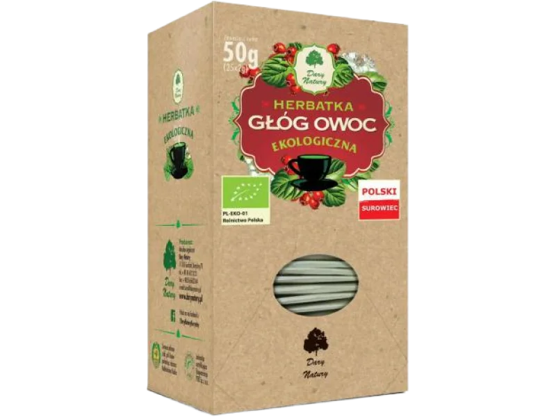 DARY NATURY Głóg owoc EKO, zioła do zaparzania