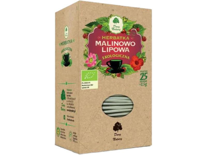 DARY NATURY Herbata malinowo-lipowa fix, zioła do zaparzania