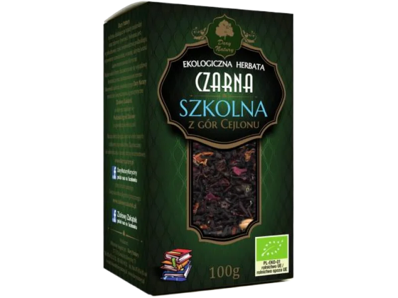 DARY NATURY Herbatka Czarna szkolna EKO, zioła do zaparzania