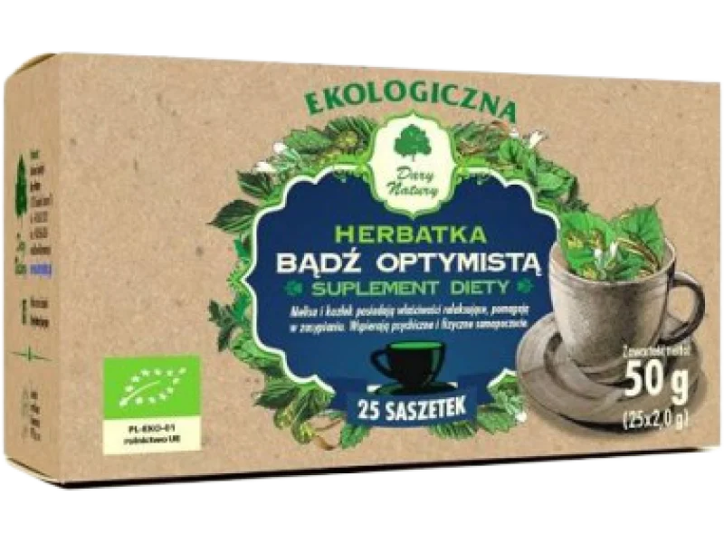DARY NATURY Herbatka Ekologiczna Bądź Optymistą, saszetki